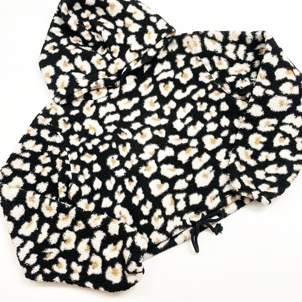 Wild Fable animal print fleece hoodie